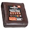 Tarpco Safety Heavy Duty Tarp, 100 ft L x 0.5 mm H x 100 ft W, 14 Mil, Brown/Black, Polyethylene TS-102-100X100 - alternate 1